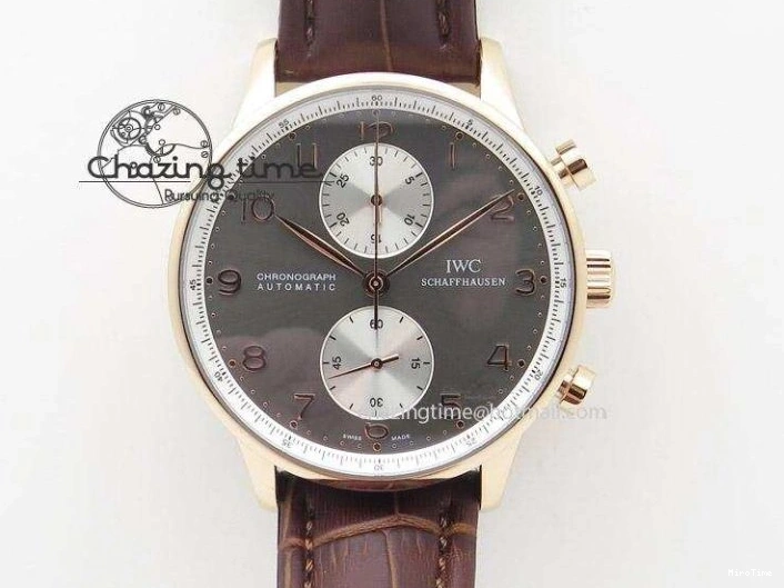 MIROTIME 0406 Thermal Portuguese Real PR Real Annual Calendar IW503501 RG ZF 1:1 Best Edition White Dial on Black Leather Strap A 7150